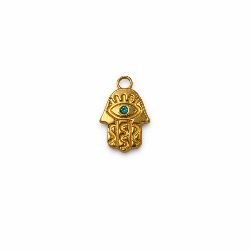Hamsa Charm | Gold | Stainless Steel